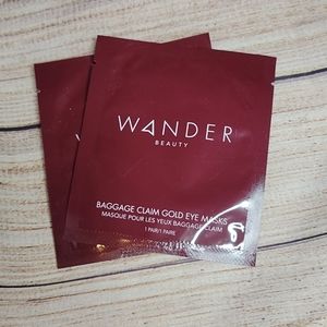 2 wander beauty baggage claim  gold eye masks